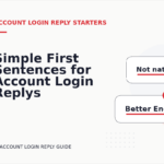 Simple First Sentences for Account Login Replys