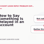 How to Say Something Is Delayed in an Account Login Reply