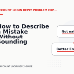 How to Describe a Mistake Without Sounding Rude in Account Login Reply English