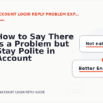 How to Say There Is a Problem but Stay Polite in Account Login Reply English